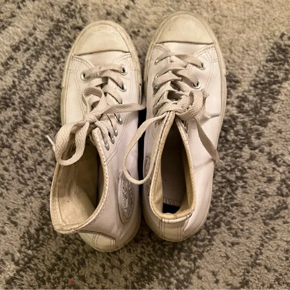 Converse Leather High-Top Sneakers - Picture 5 of 6